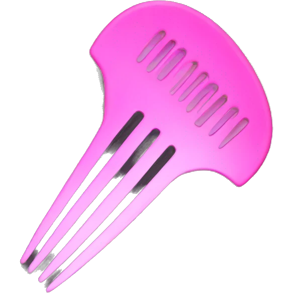 comb for hair pink emoji
