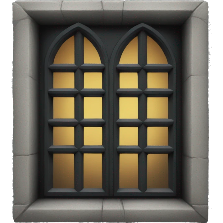Black gothic window emoji