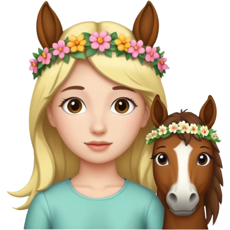 Girl with horse body emoji