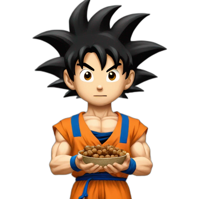 goku holding nuts emoji