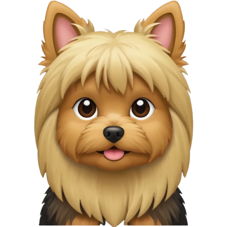 Yorkie blonde emoji