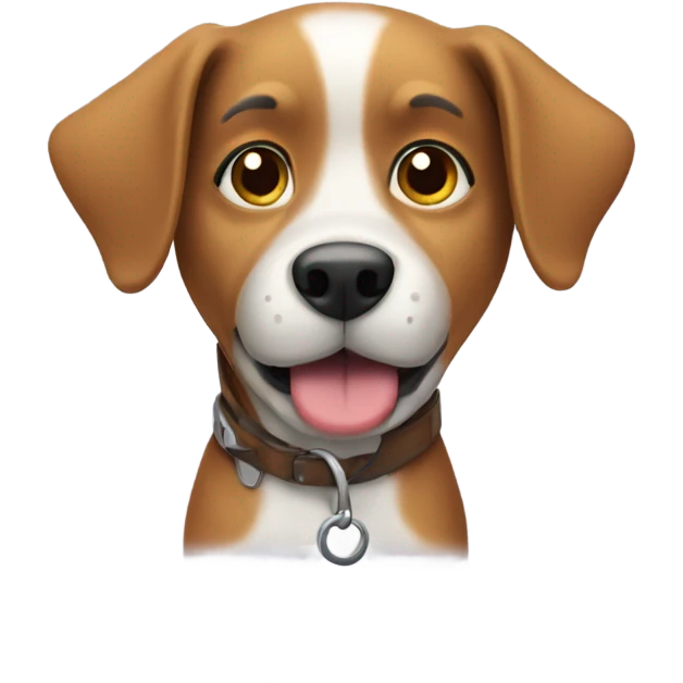Dog going to work emoji
