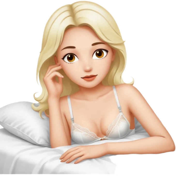 I NEED  white WOMEN Lingeriee AND oil in bed emoji