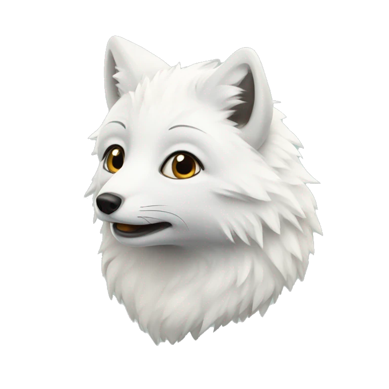 Arctic fox emoji