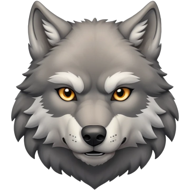 Buff wolf emoji