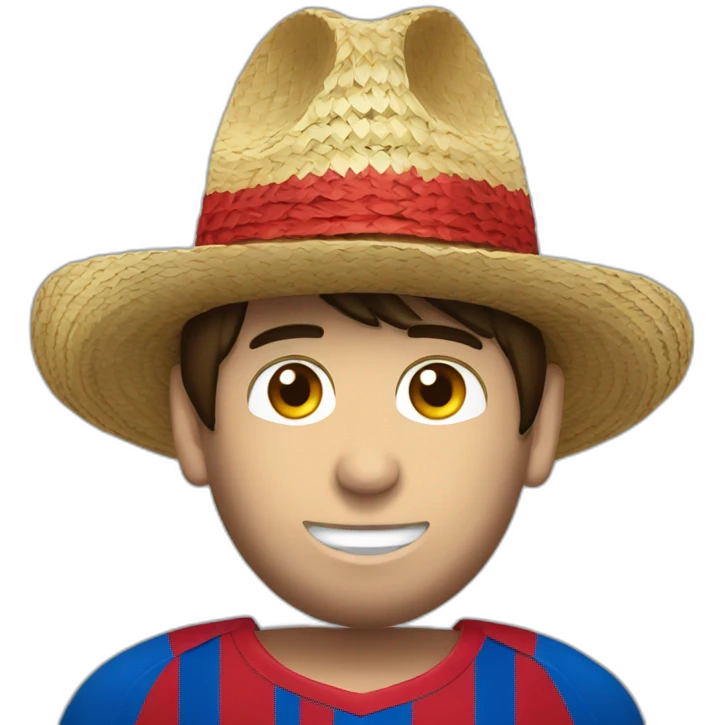 Messi con un sombrero peruano emoji