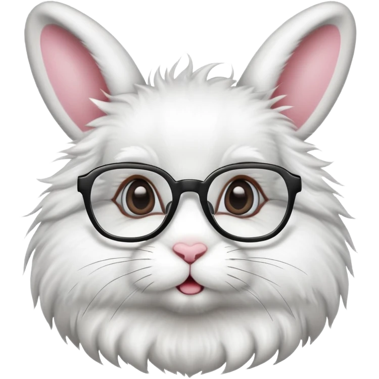 Bunny with glasses emoji