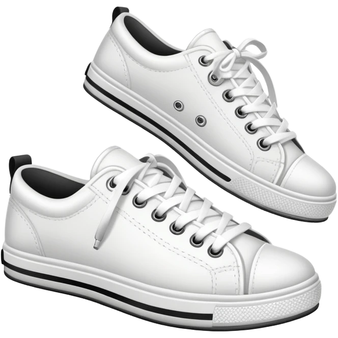 Athletic sneaker shoe with laces emoji