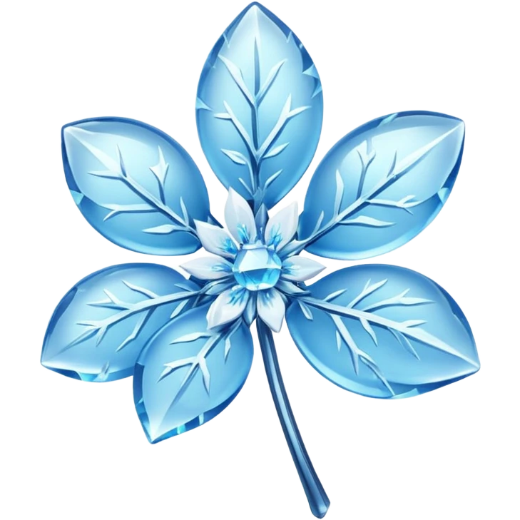 Frozen flower emoji