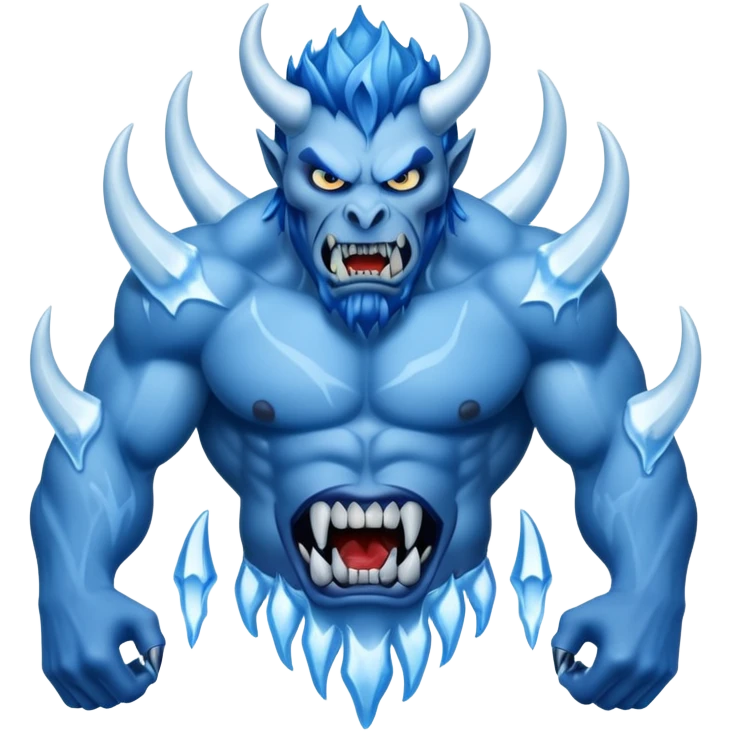 The demon in the Ice emoji