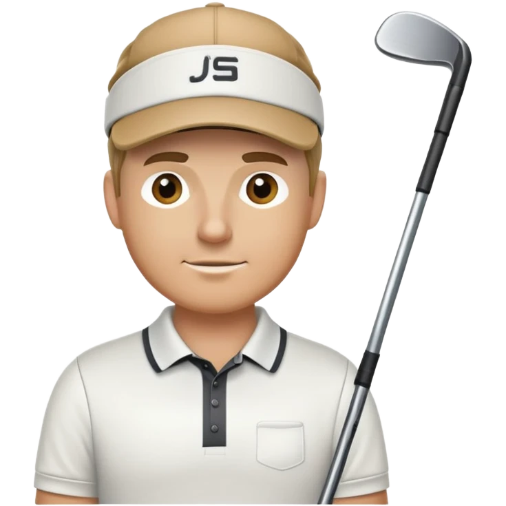Average white male playing golf emoji