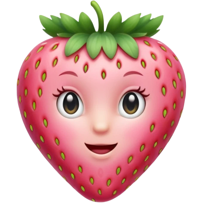 baby pink strawberry  emoji