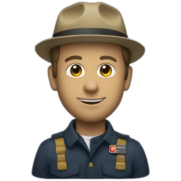 Macron habillé en Carhartt emoji