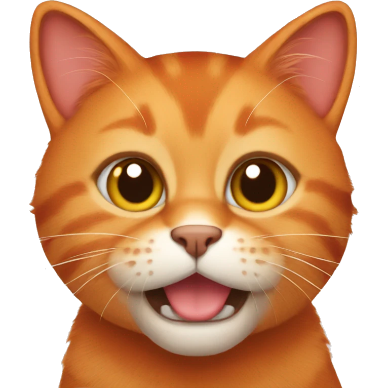 Red cat emoji