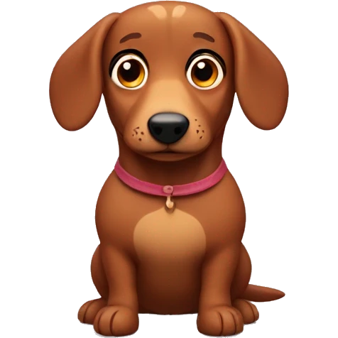 Wiener dog in bear costume emoji