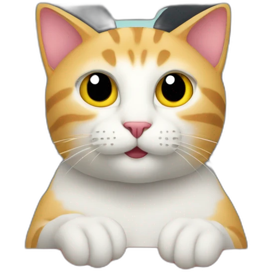 cat dans une voiture emoji