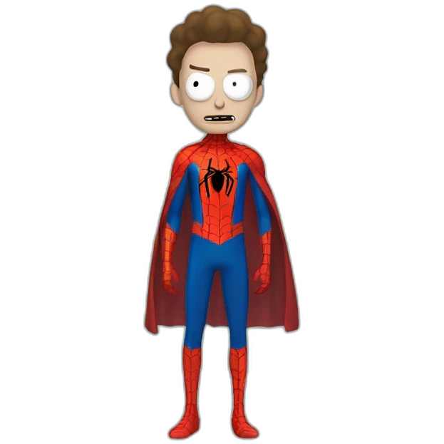 Rick and morty spiderman outfit emoji