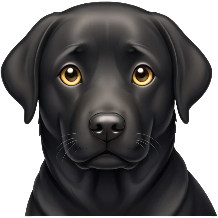 black lab emoji