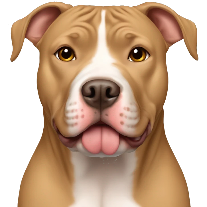 a tan colored pitbull emoji