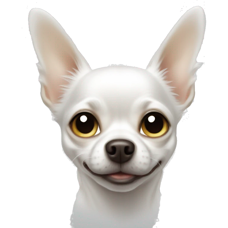 White chihuahua angel emoji