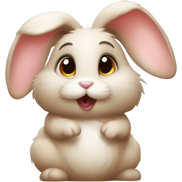 Bunny, blowing a kiss ￼ emoji