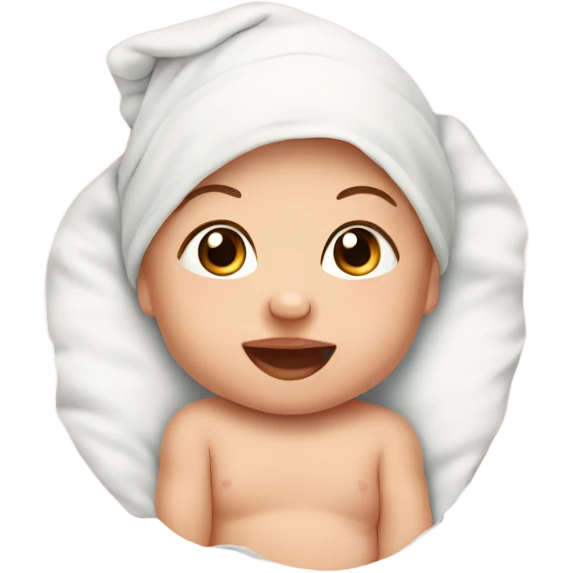 Newborn baby four months  emoji