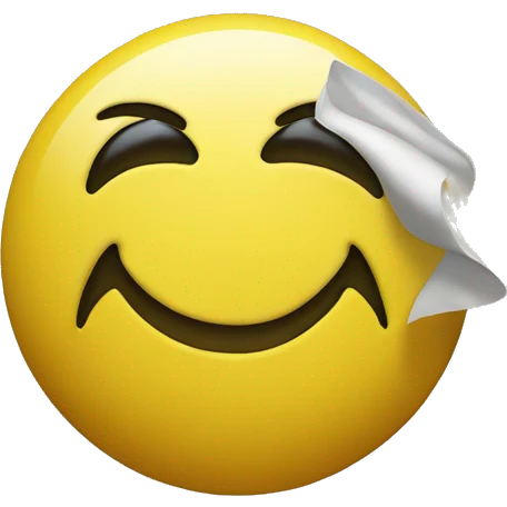 Yellow smiley admires emoji