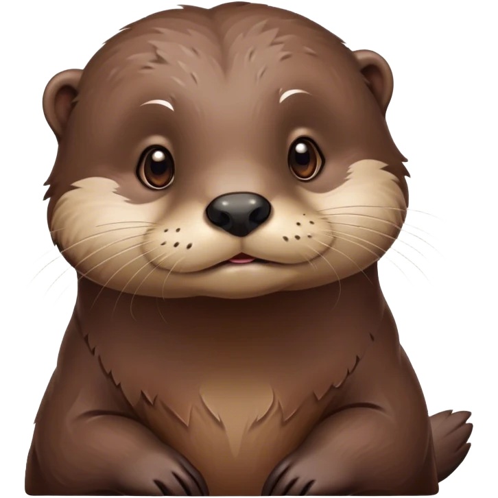 Cute otter bored  emoji