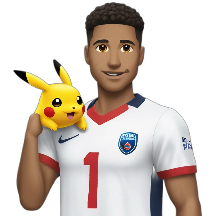 Killian M.Bappé déguisé en Pikachu emoji