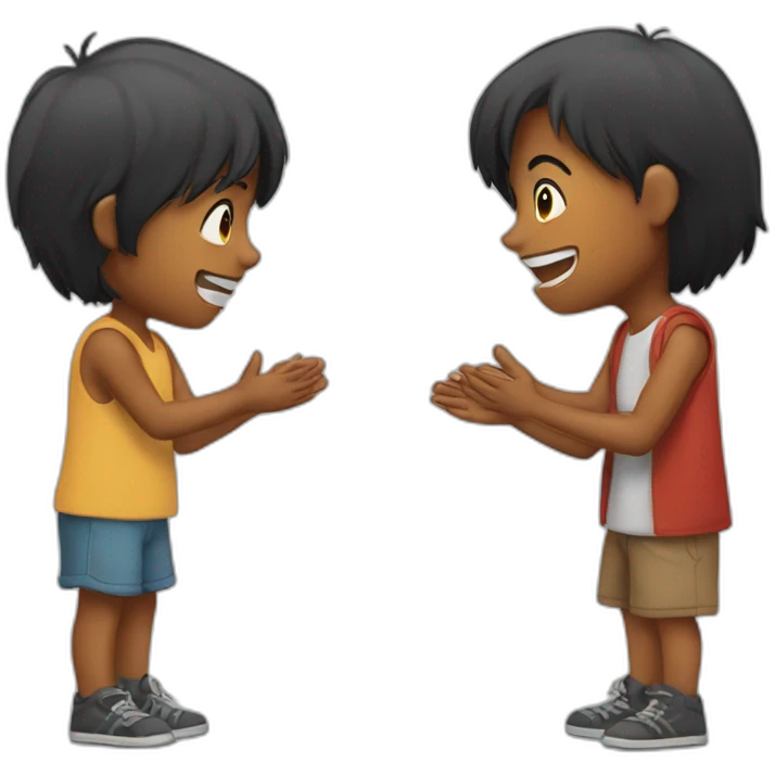 Boy begging love from a girl  emoji