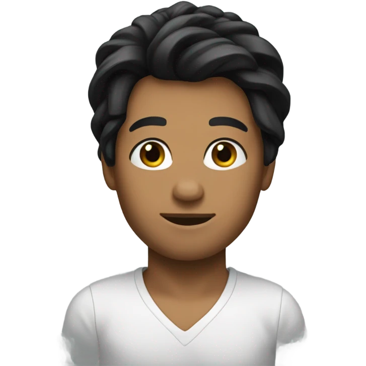 Black hair  emoji