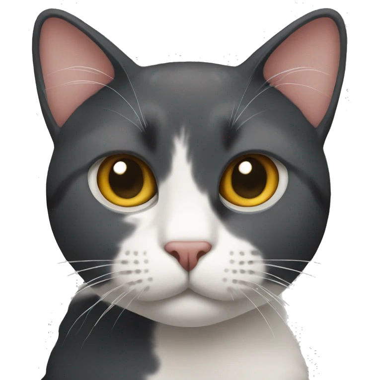 three coloured cat emoji