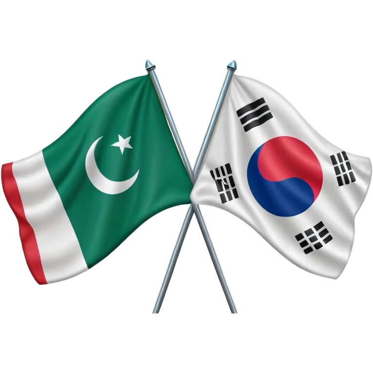 FRIENDSHIP FLAG OF PAK-SOUTH KOERA emoji