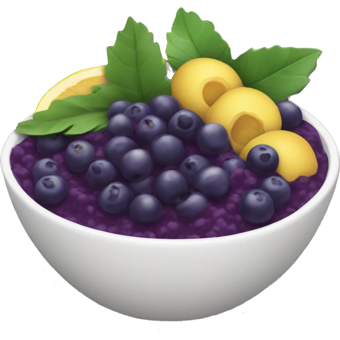 açaí bowl  emoji
