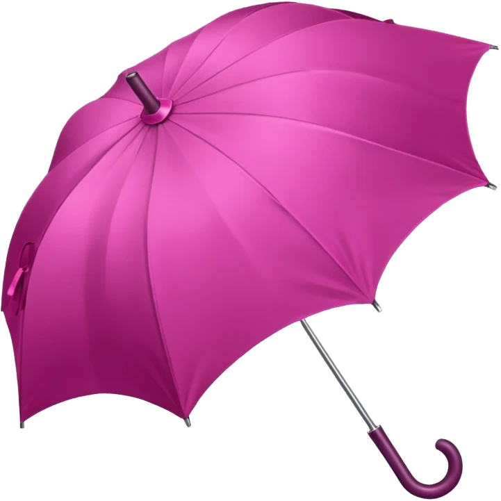 Dark pink umbrella with bow on the holder emoji