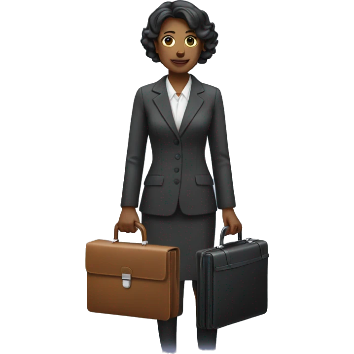 woman holding out briefcase emoji