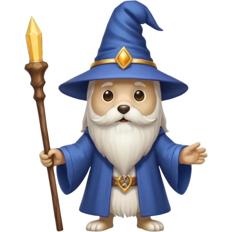 Dog wizard emoji