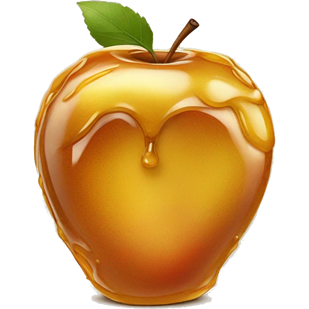 honey covered apple emoji
