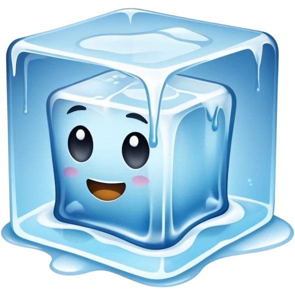 ice cube melting  emoji