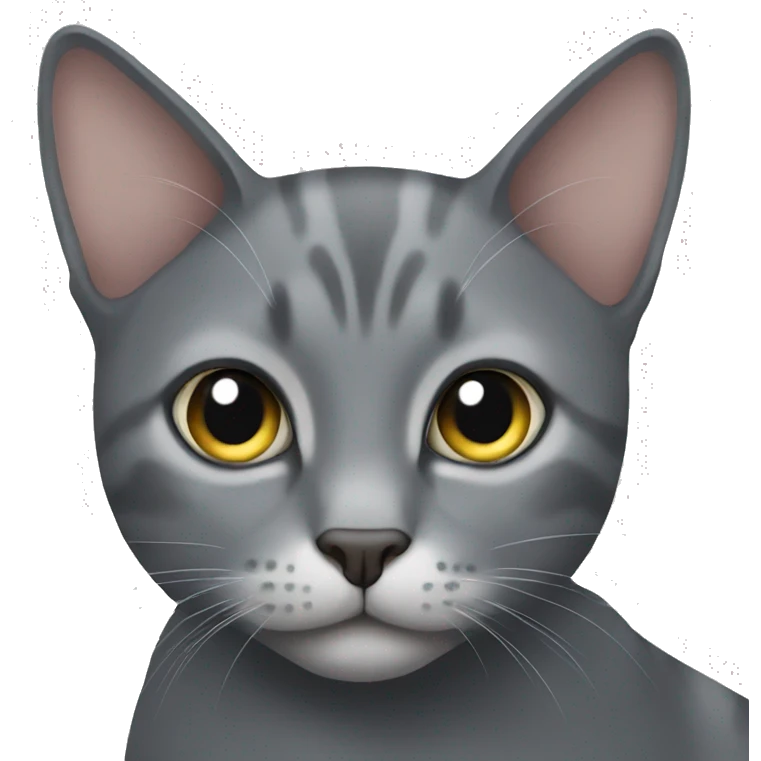 Grey cat emoji