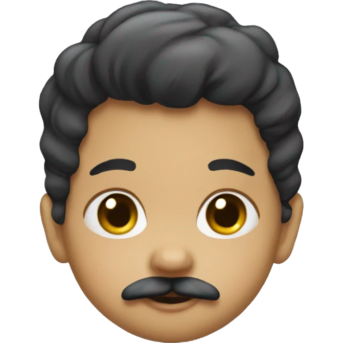 Baby with a mustache  emoji
