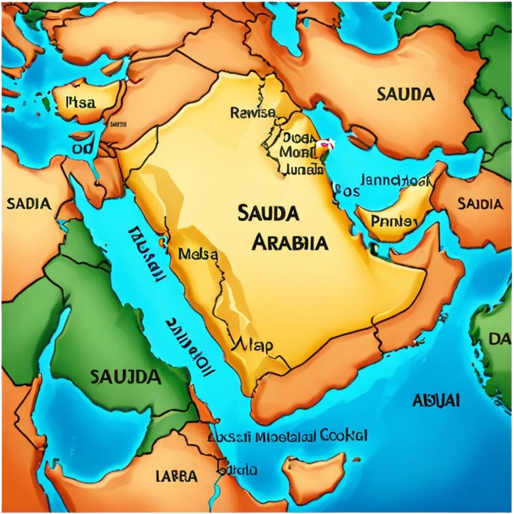 Saudi Arabia Map only emoji