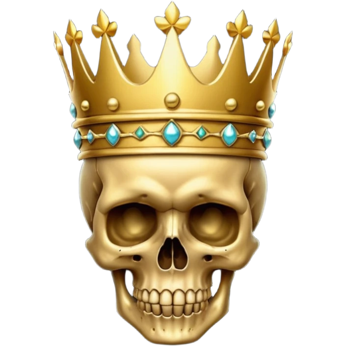 Skull emoji looking rich emoji
