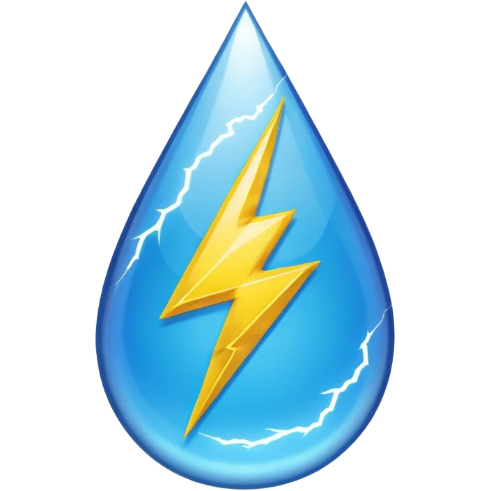 Grateful Dead lightning bolt inside a teardrop emoji
