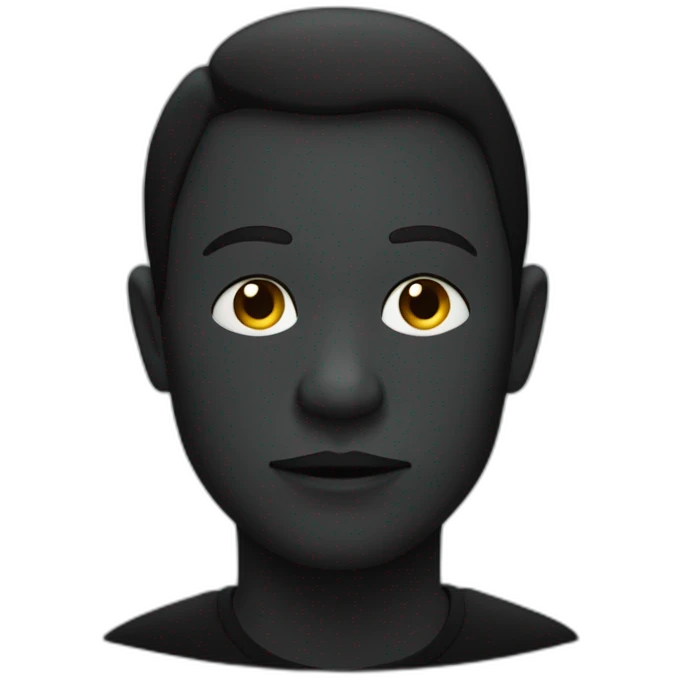 Humain noir sur une pieuvre emoji