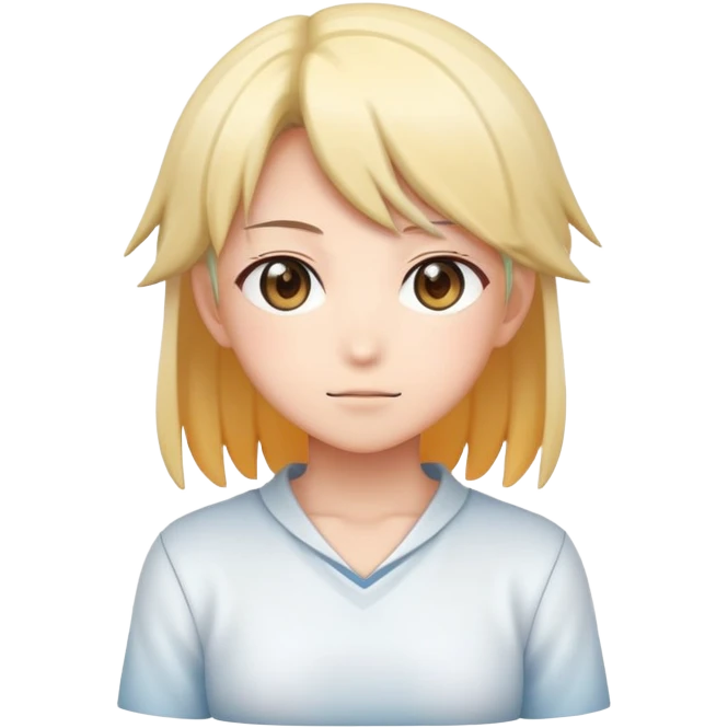  Anime, detailed, high quality, full height, soft lighting, light background with gradient. emoji