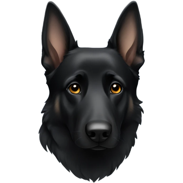 Black German shepherd  emoji