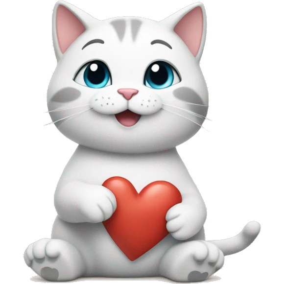 a cute cat who makes a heart with his paws with the caption "you can do it" emoji