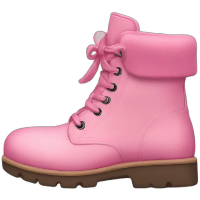 pink boots emoji