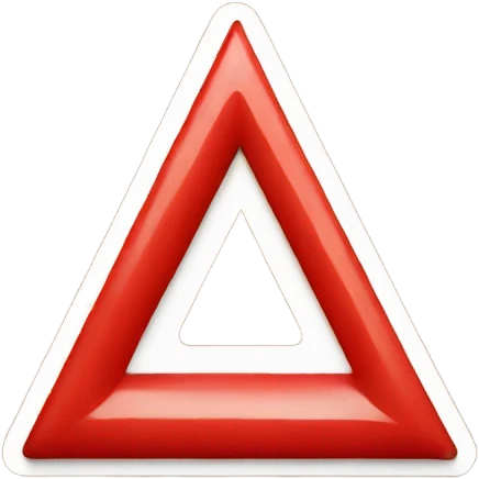 Red triangle emoji